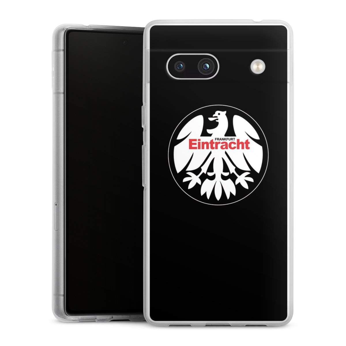 Google Pixel 7a Handy Silikon Hülle Case transparent Handyhülle Official Licensed Product Eintracht Frankfurt Sge Silikon Case