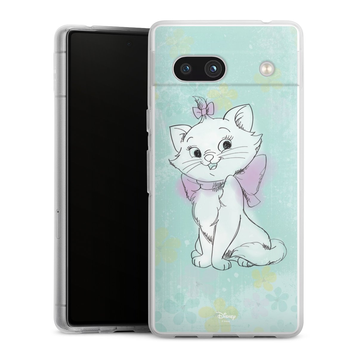 Google Pixel 7a Handy Silikon Hülle Case transparent Handyhülle Aristocats Mary Disney Official Licensed Product Silikon Case