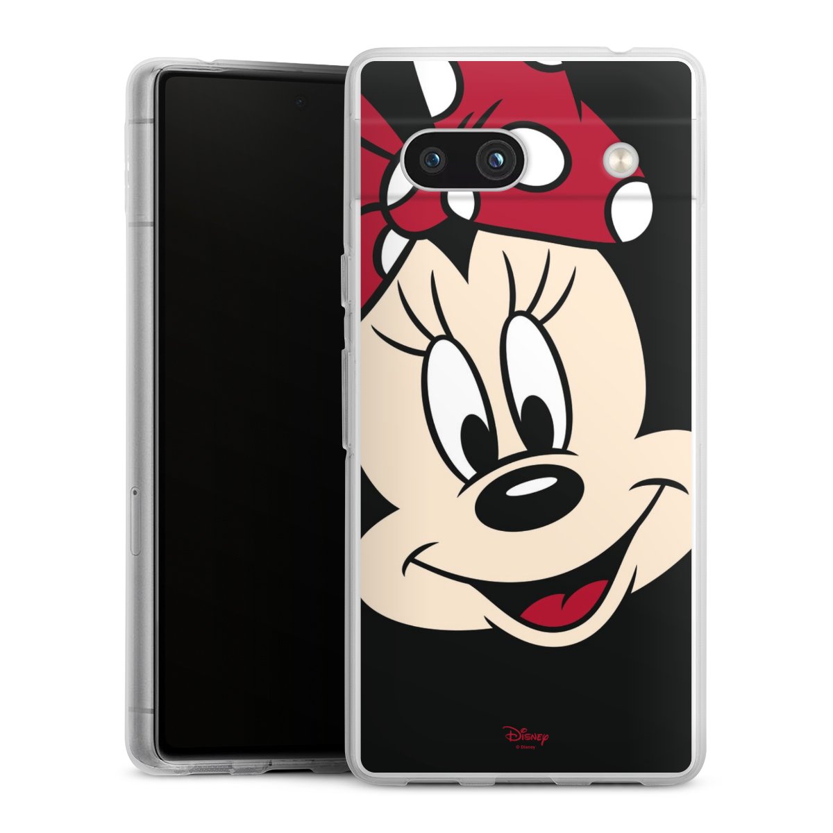 Google Pixel 7a Handy Silikon Hülle Case transparent Handyhülle Minnie Mouse Official Licensed Product Disney Silikon Case