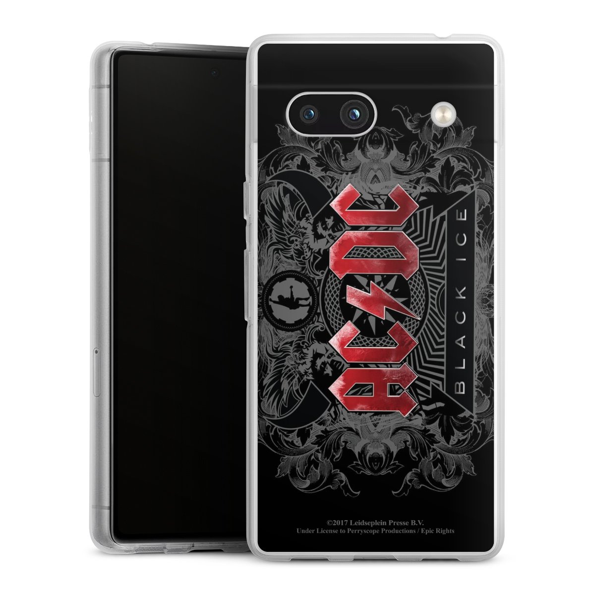 Google Pixel 7a Handy Silikon Hülle Case transparent Handyhülle Merchandise Black Ice Acdc Silikon Case