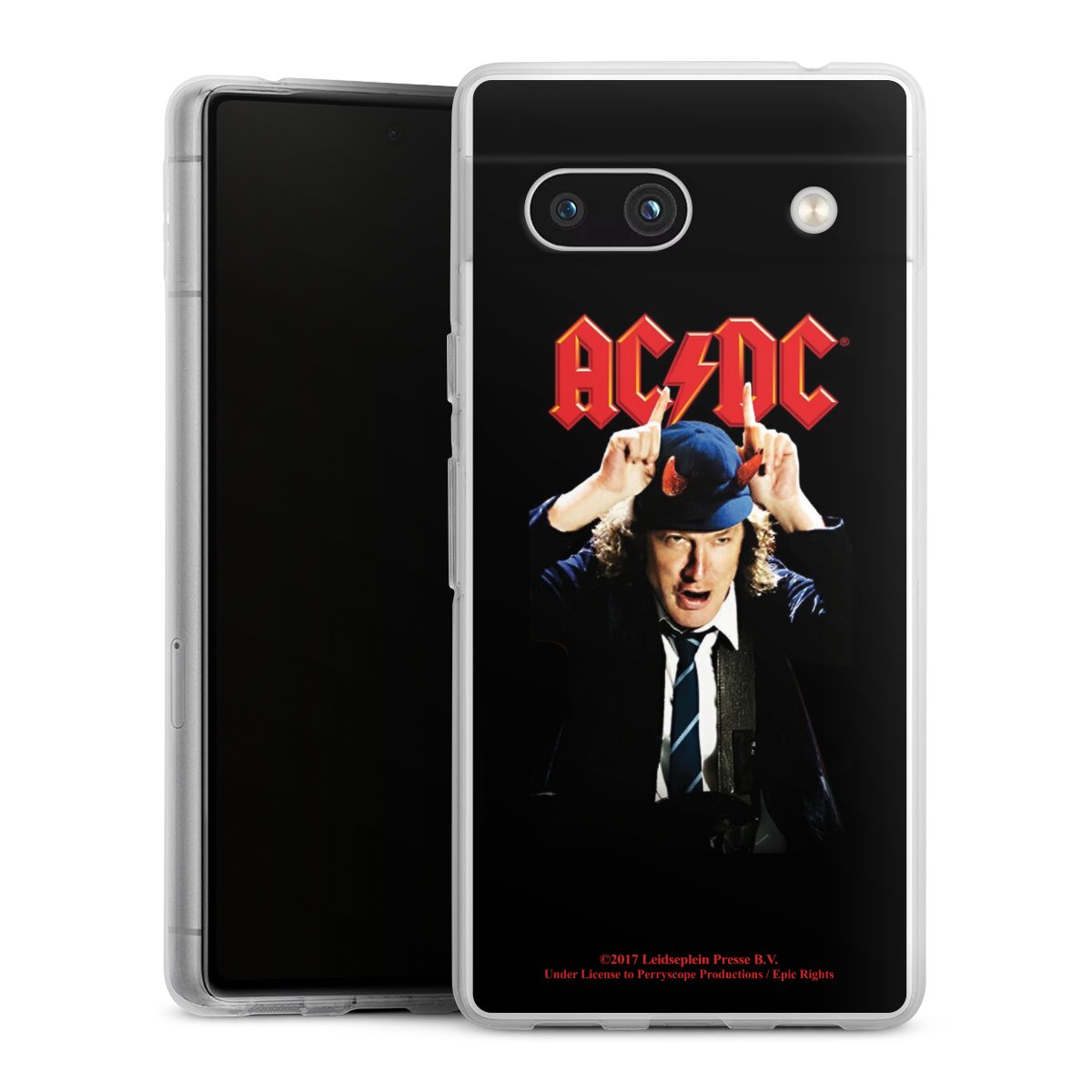 Google Pixel 7a Handy Silikon Hülle Case transparent Handyhülle Merchandise Acdc Riverplate Silikon Case