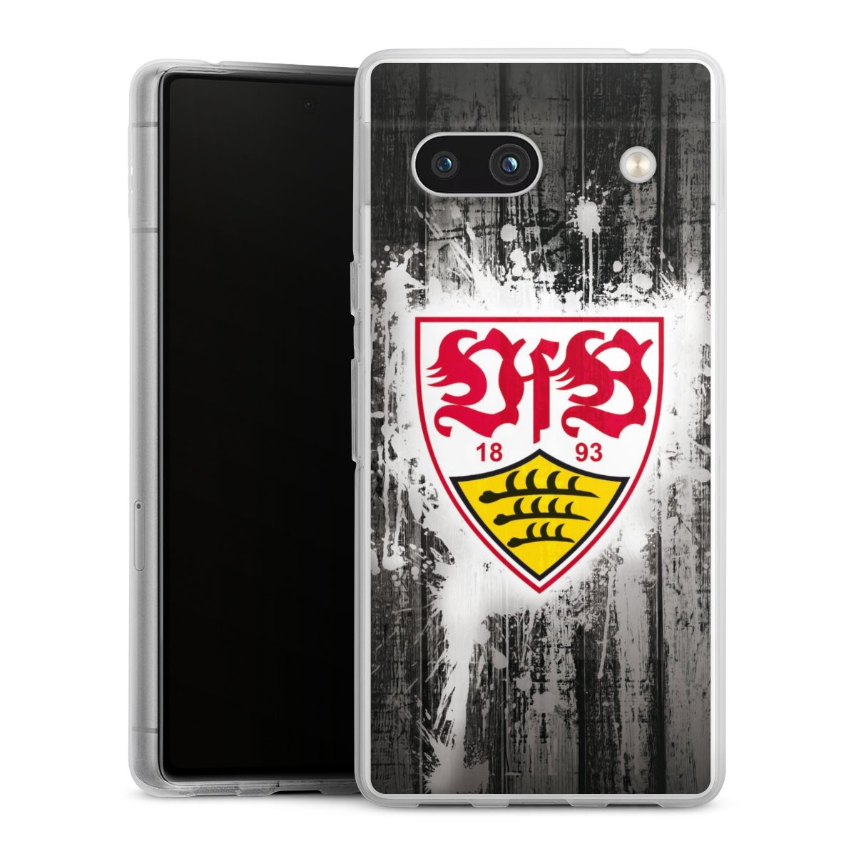 Google Pixel 7a Handy Silikon Hülle Case transparent Handyhülle Vfb Stuttgart Official Licensed Product Silikon Case