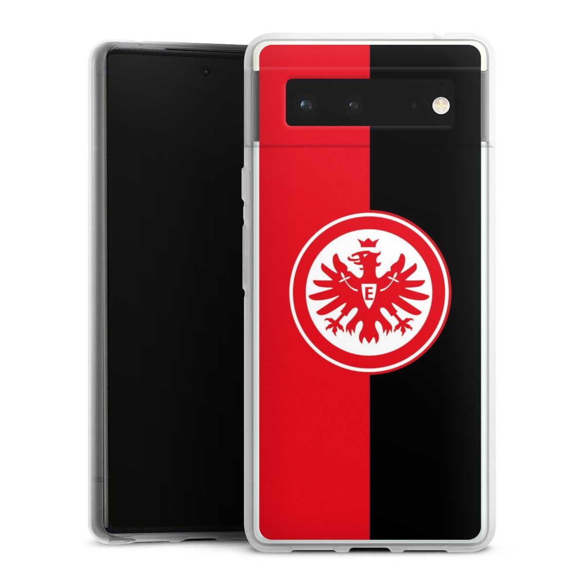 Google Pixel 6 Handy Silikon Hülle Case transparent Handyhülle Official Licensed Product Eintracht Frankfurt Sge Silikon Case