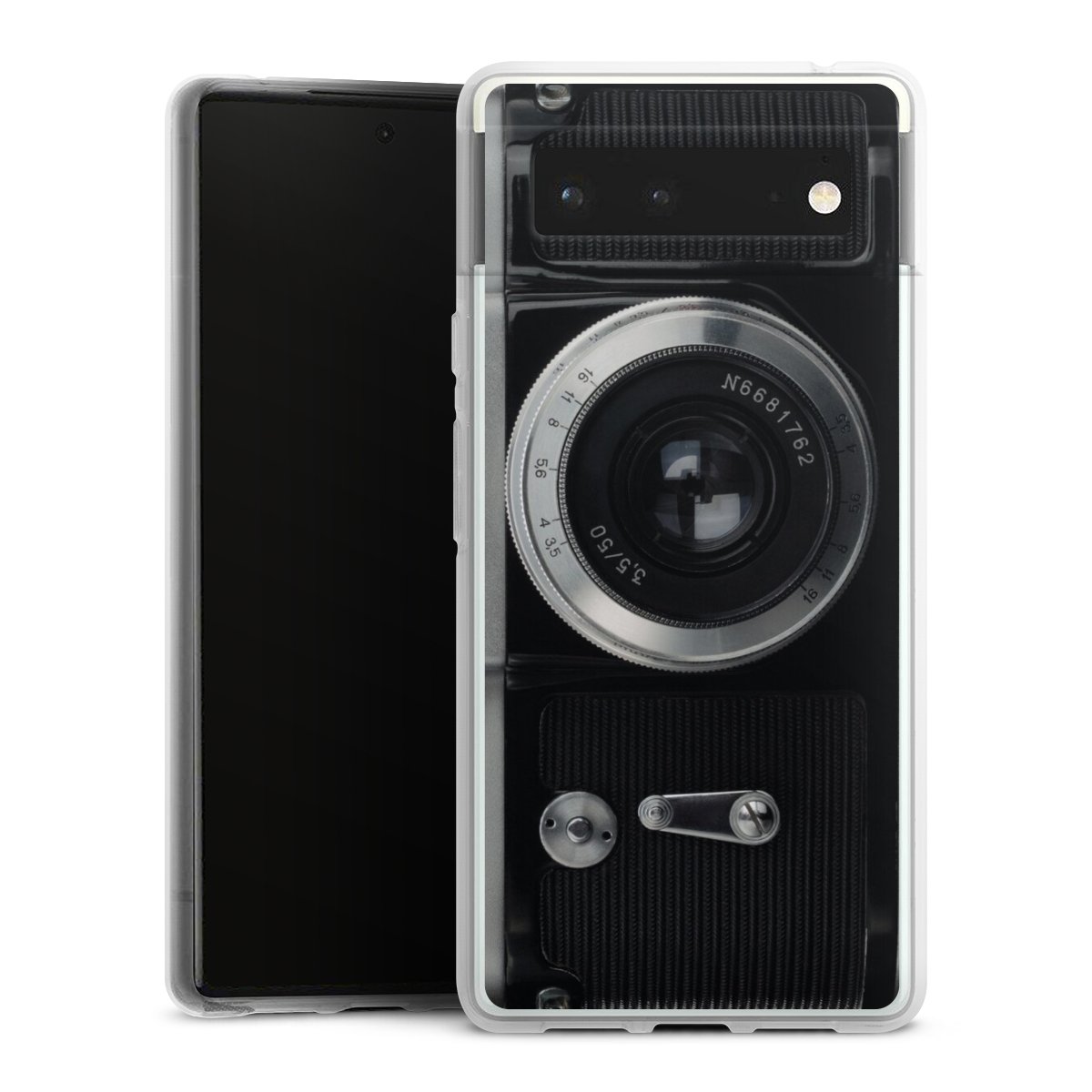 Google Pixel 6 Handy Silikon Hülle Case transparent Handyhülle Lens Camera Photography Silikon Case