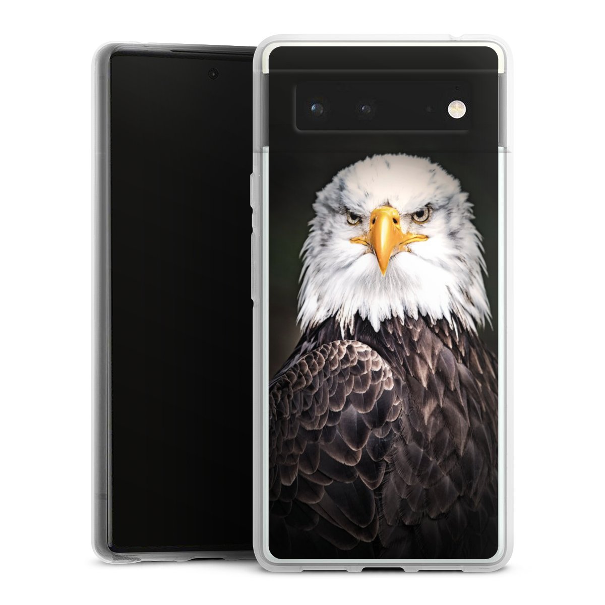 Google Pixel 6 Handy Silikon Hülle Case transparent Handyhülle Eagle Bird Silikon Case