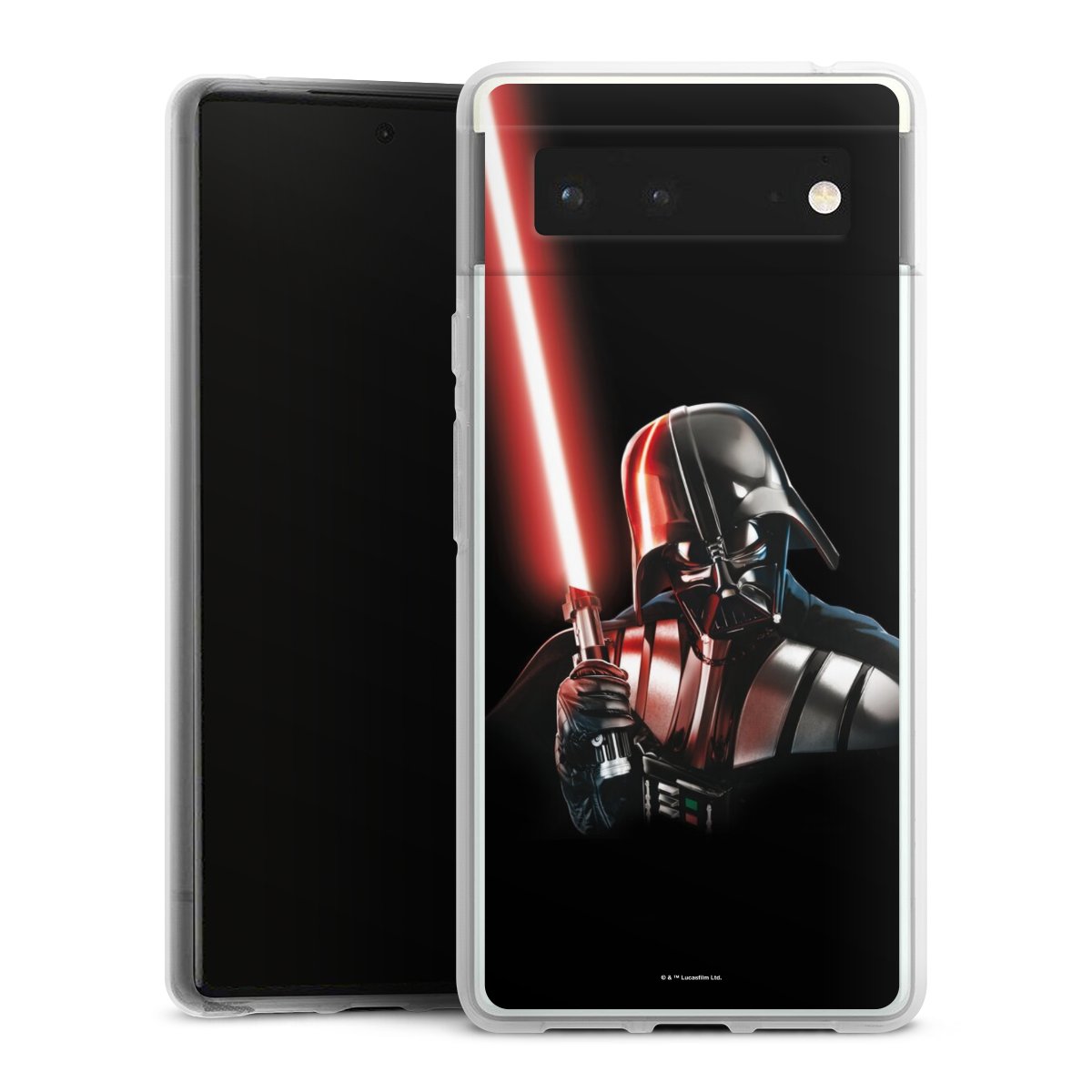 Google Pixel 6 Handy Silikon Hülle Case transparent Handyhülle Star Wars Merchandise Darth Vader Silikon Case