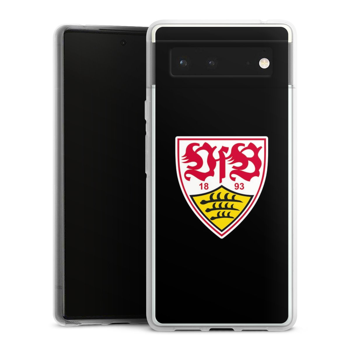 Google Pixel 6 Handy Silikon Hülle Case transparent Handyhülle Vfb Stuttgart Official Licensed Product Coat Of Arms Silikon Case