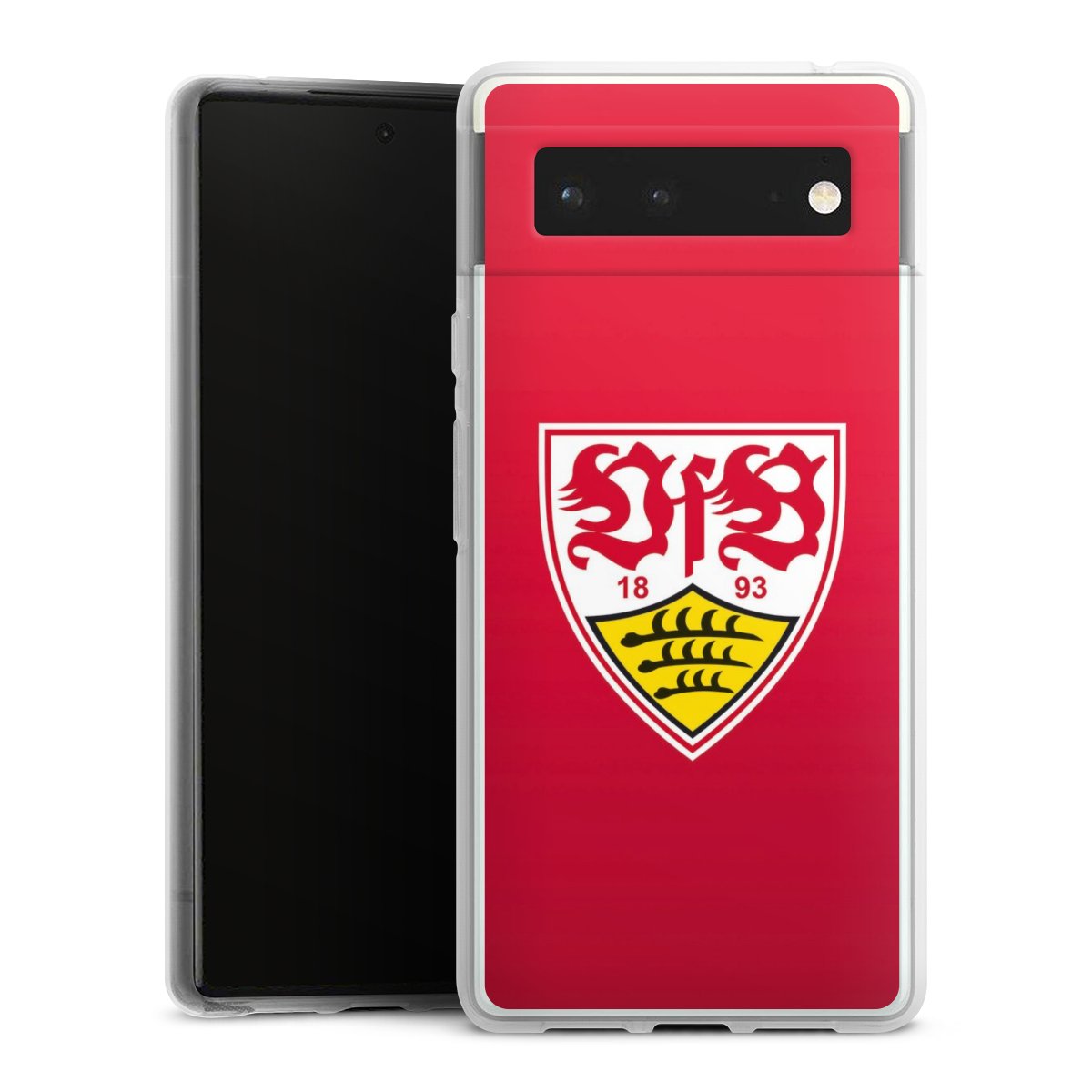 Google Pixel 6 Handy Silikon Hülle Case transparent Handyhülle Official Licensed Product Vfb Stuttgart Silikon Case