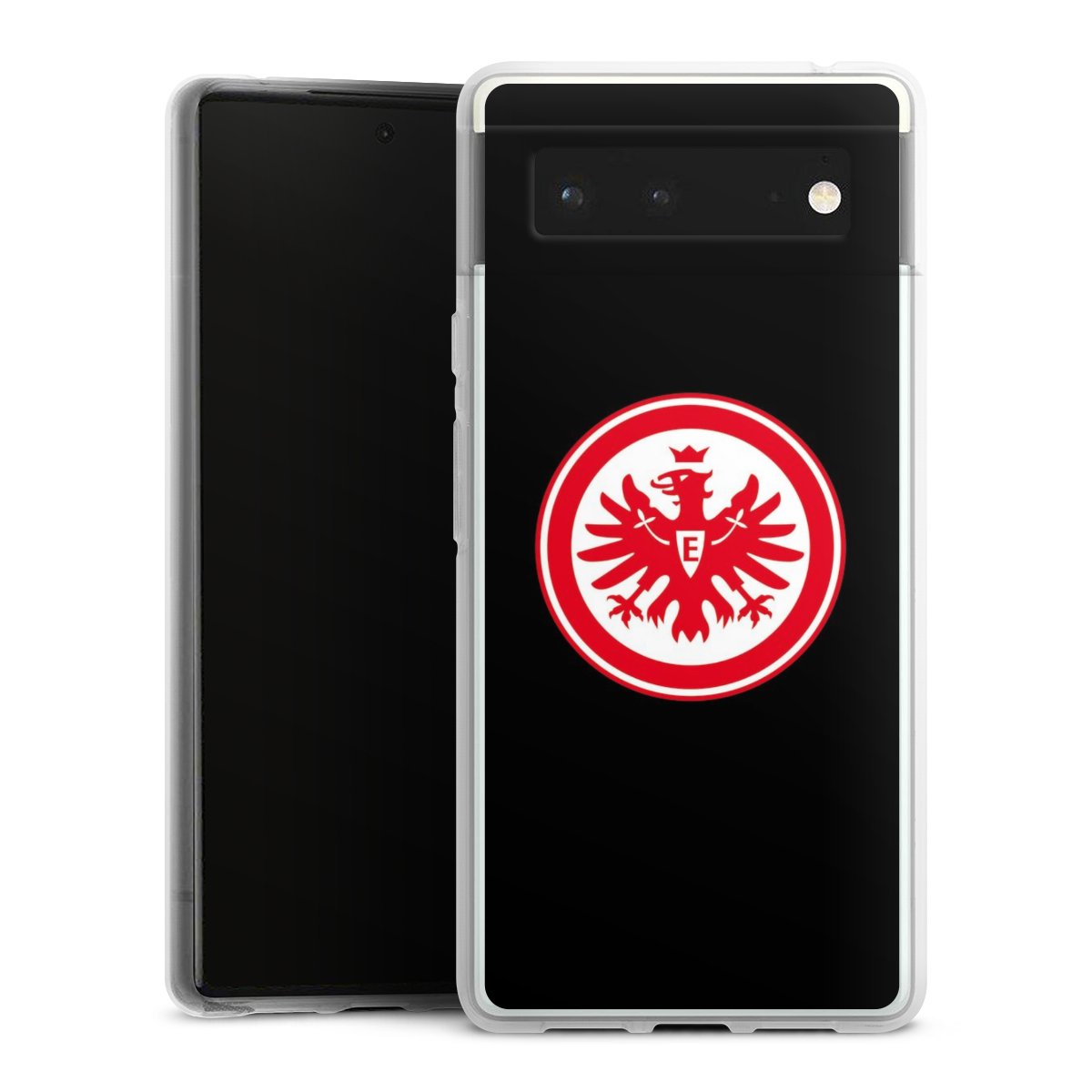 Google Pixel 6 Handy Silikon Hülle Case transparent Handyhülle Eintracht Frankfurt Sge Eagle Silikon Case