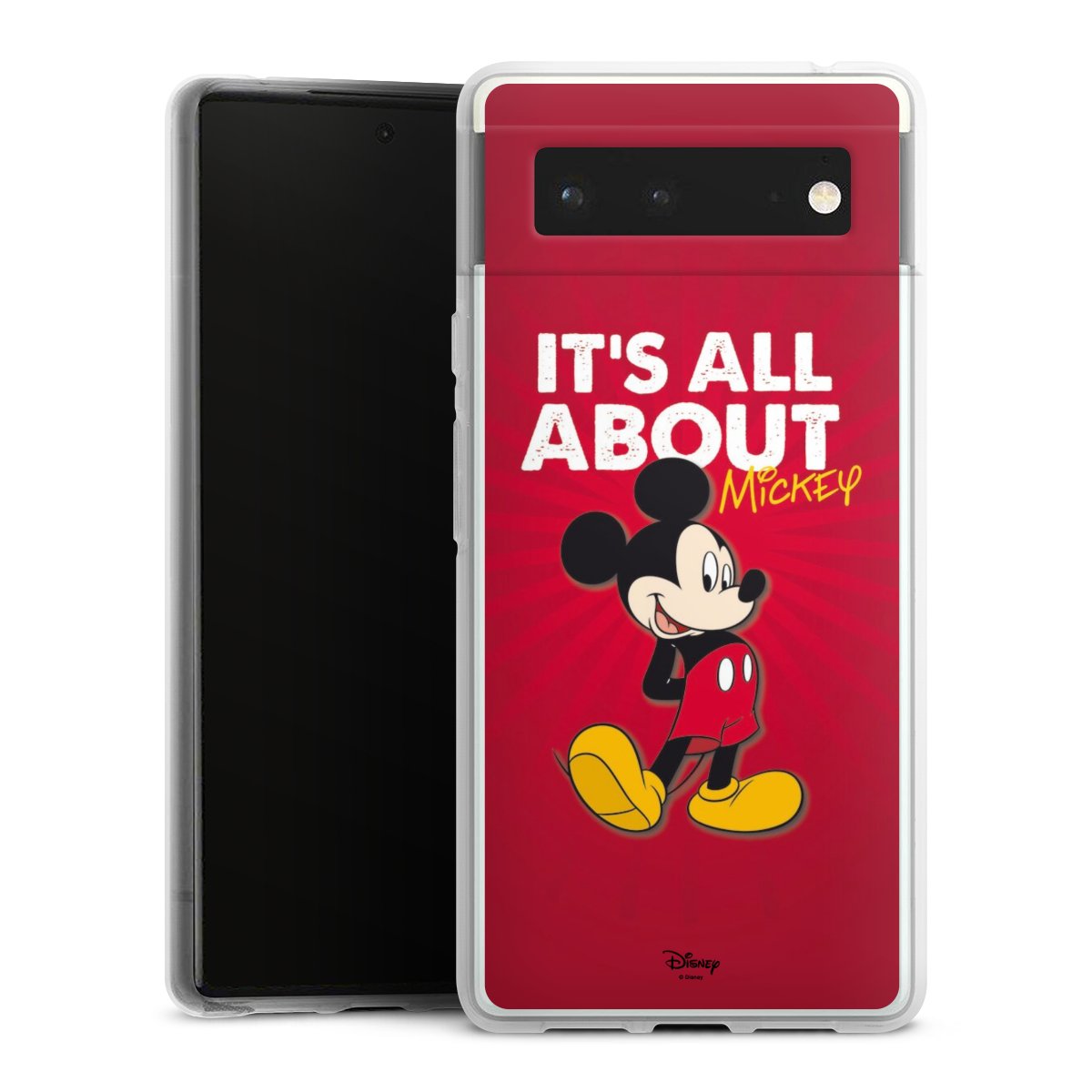 Google Pixel 6 Handy Silikon Hülle Case transparent Handyhülle Mouse Disney Official Licensed Product Silikon Case