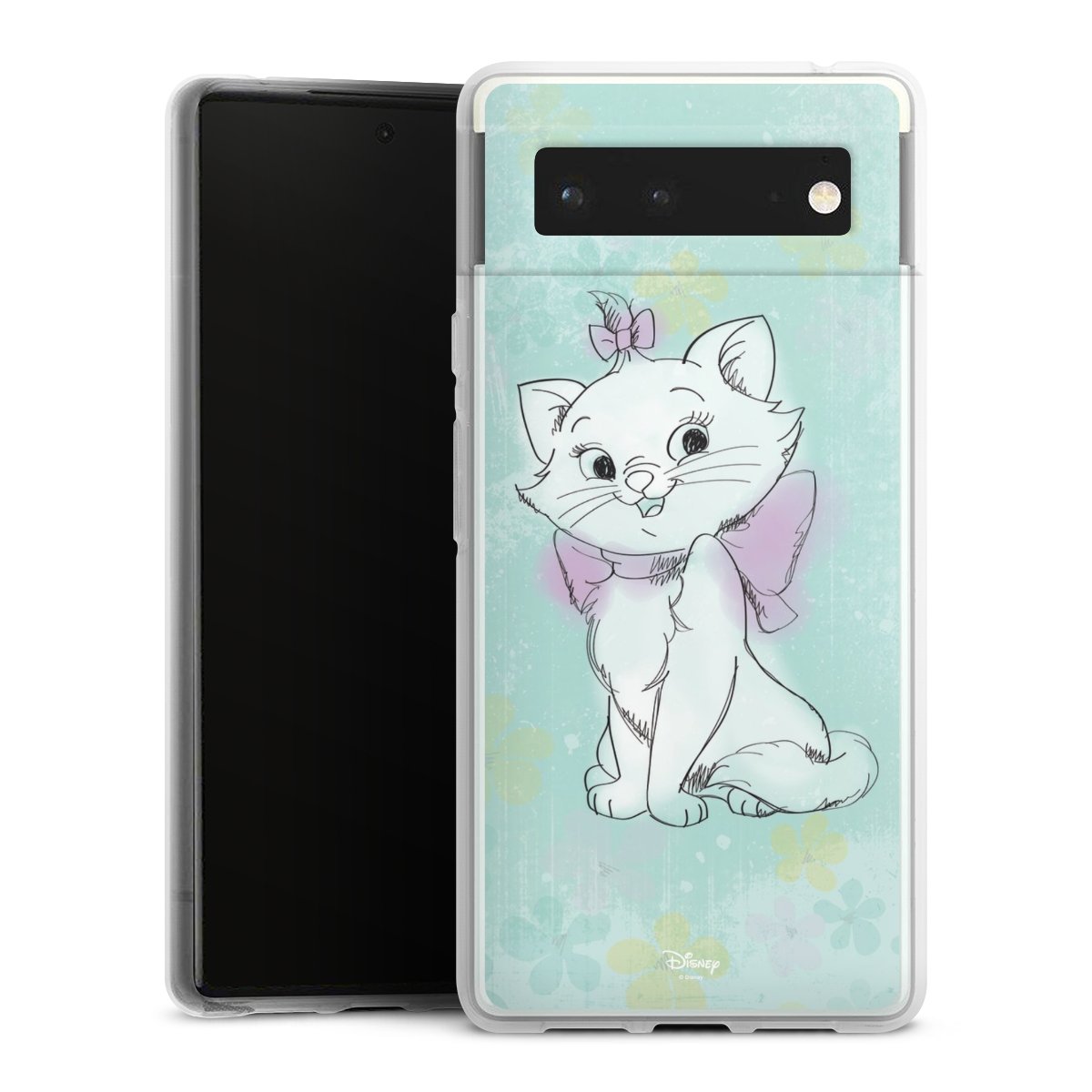 Google Pixel 6 Handy Silikon Hülle Case transparent Handyhülle Aristocats Mary Disney Official Licensed Product Silikon Case