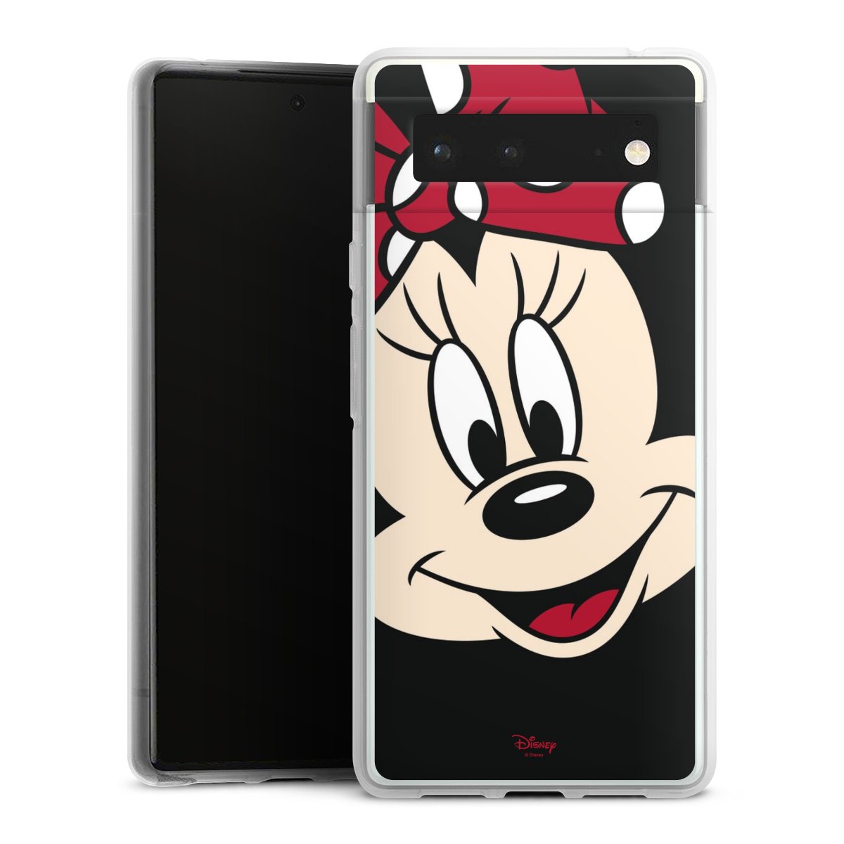 Google Pixel 6 Handy Silikon Hülle Case transparent Handyhülle Minnie Mouse Official Licensed Product Disney Silikon Case