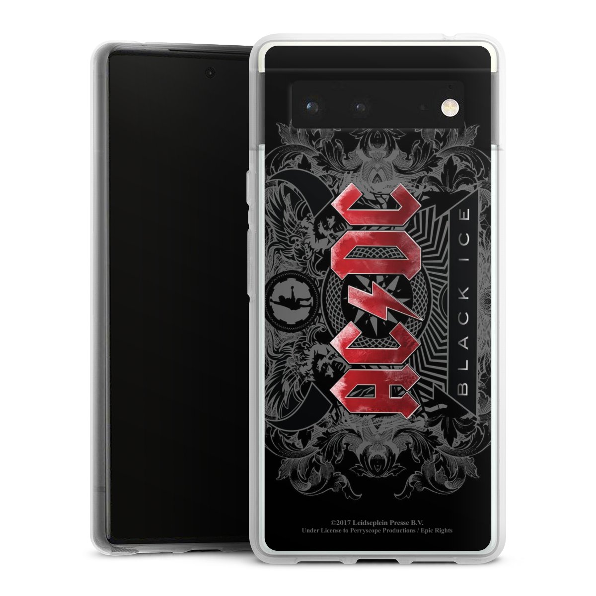 Google Pixel 6 Handy Silikon Hülle Case transparent Handyhülle Merchandise Black Ice Acdc Silikon Case