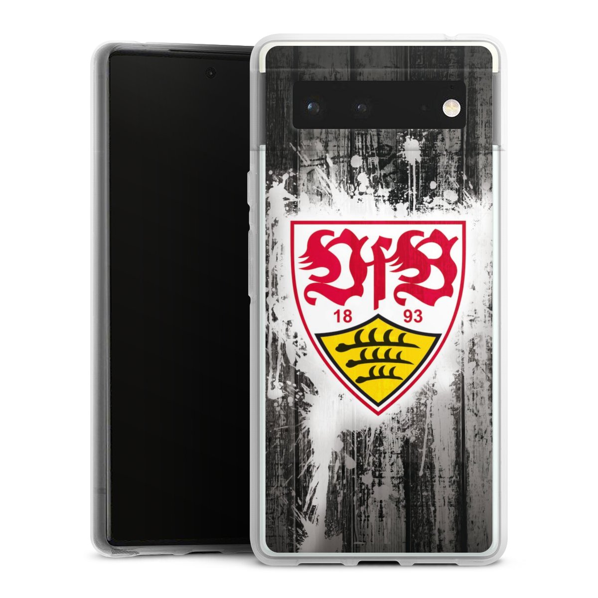 Google Pixel 6 Handy Silikon Hülle Case transparent Handyhülle Vfb Stuttgart Official Licensed Product Silikon Case