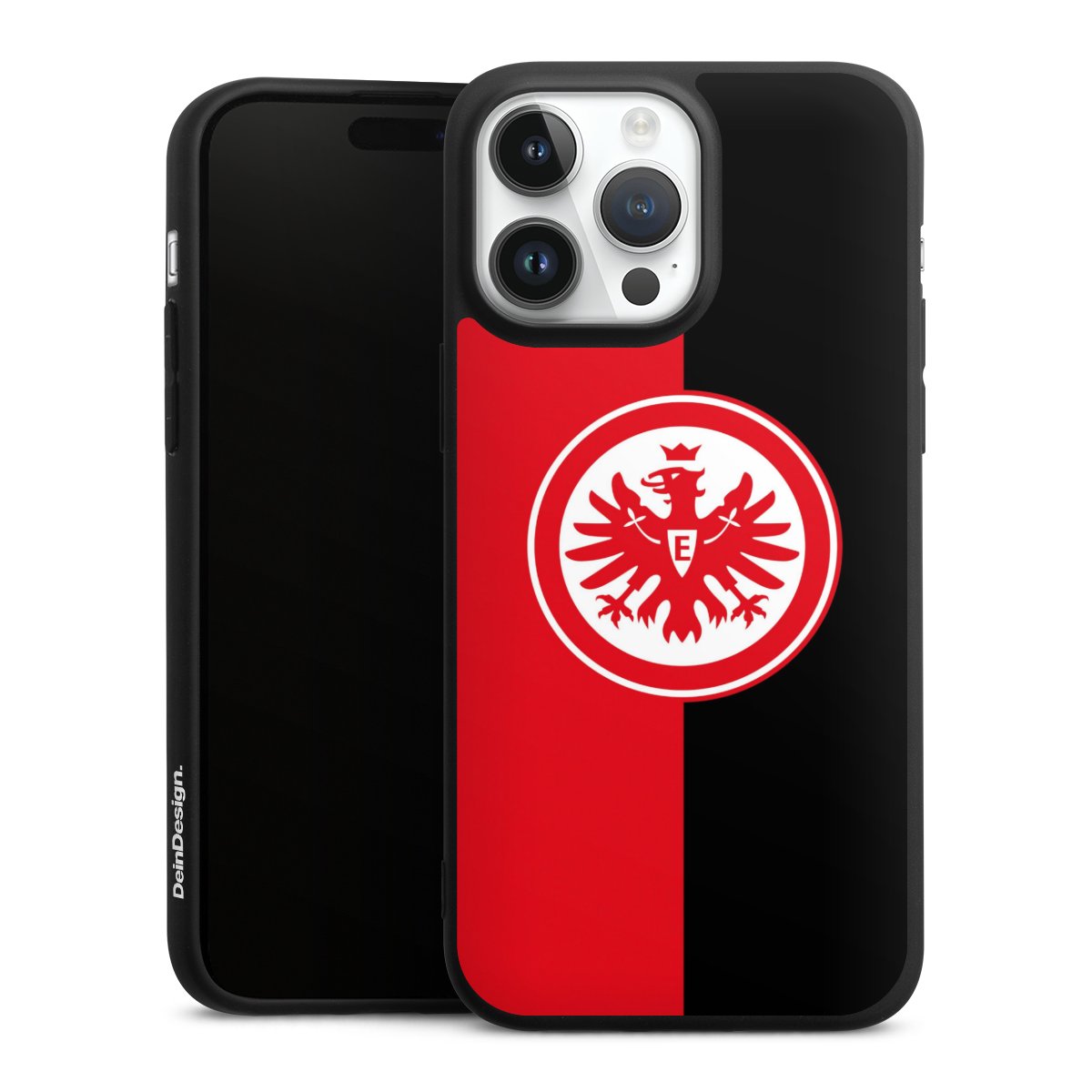 iPhone 14 Pro Max Handy Premium Silikon Hülle Handyhülle schwarz Case Official Licensed Product Eintracht Frankfurt Sge Silikon Premium Case