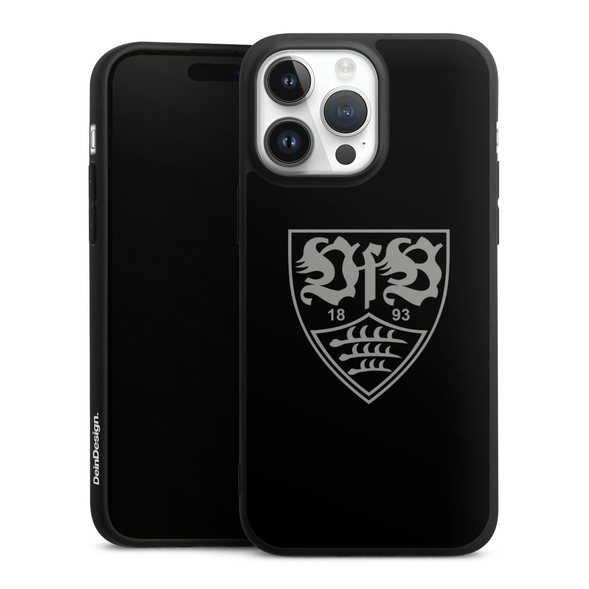 iPhone 14 Pro Max Handy Premium Silikon Hülle Handyhülle schwarz Case Official Licensed Product Vfb Stuttgart Silikon Premium Case