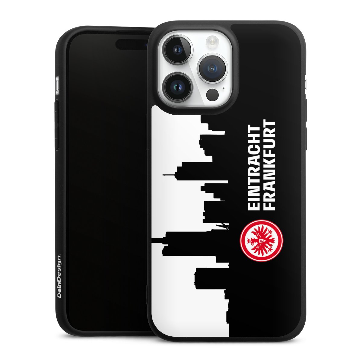 iPhone 14 Pro Max Handy Premium Silikon Hülle Handyhülle schwarz Case Sge Eintracht Frankfurt Official Licensed Product Silikon Premium Case