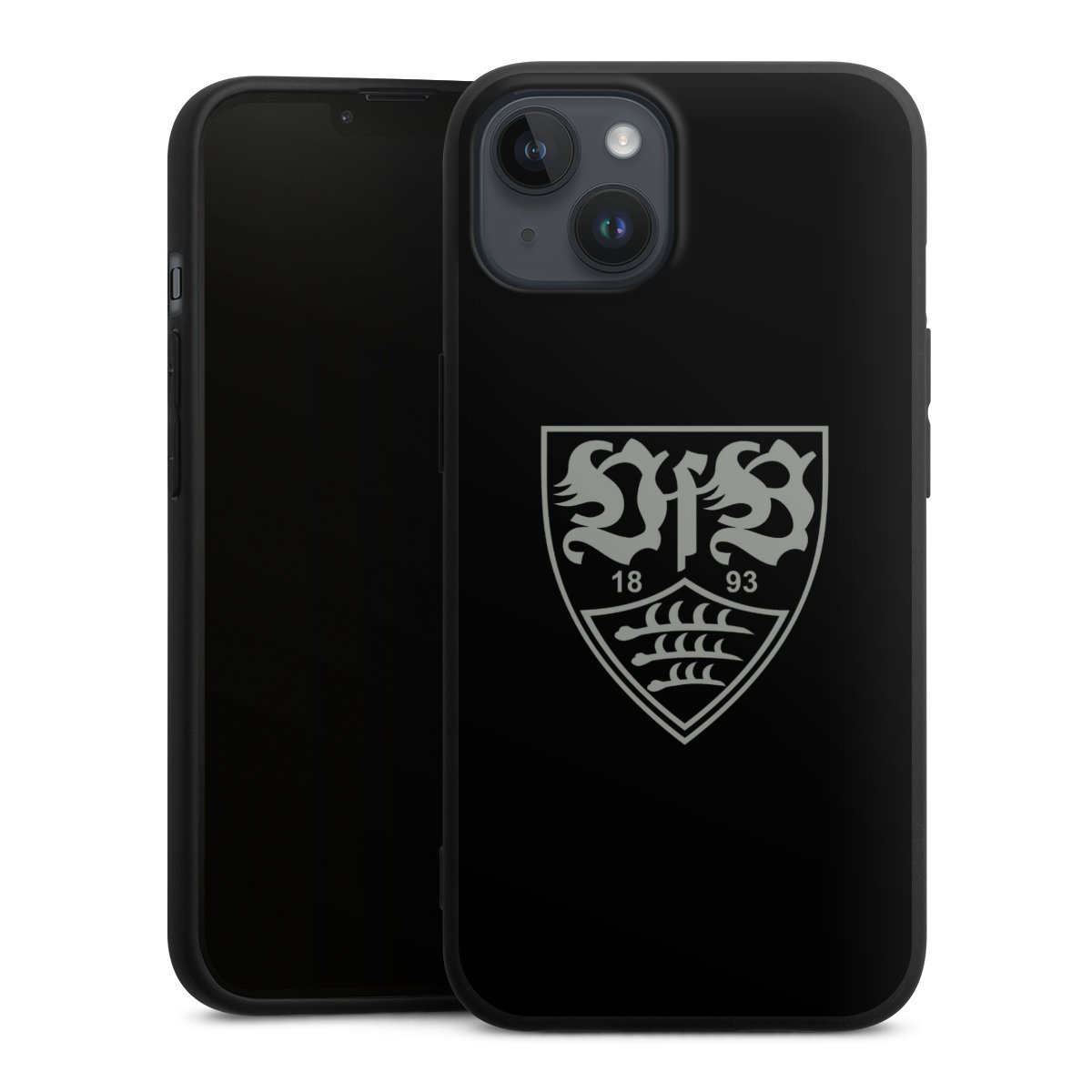 iPhone 14 Plus Handy Premium Silikon Hülle Handyhülle schwarz Case Official Licensed Product Vfb Stuttgart Silikon Premium Case