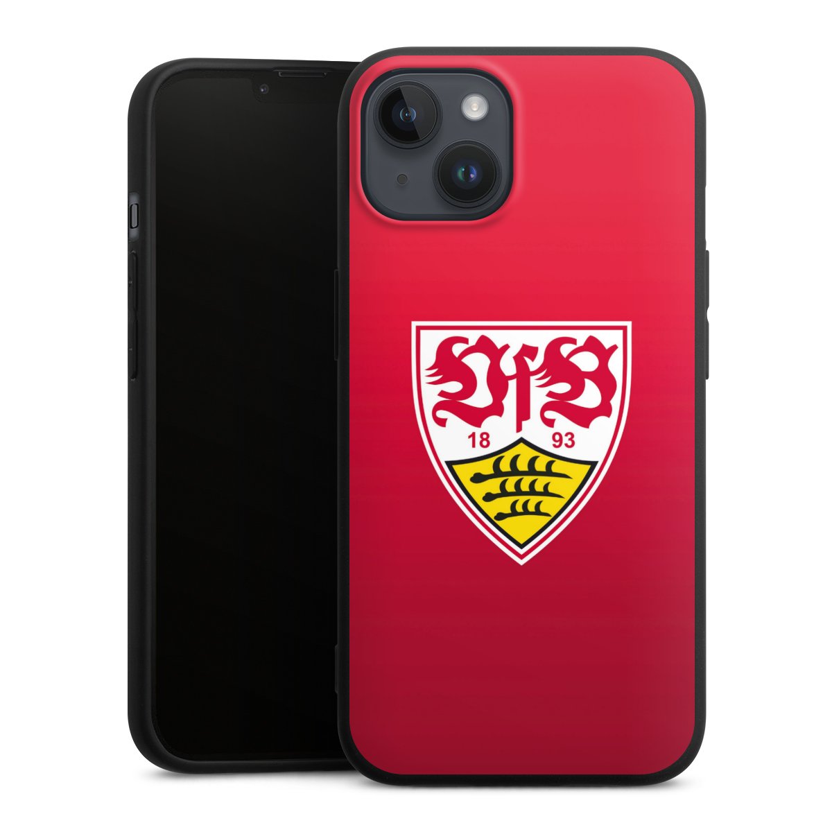 iPhone 14 Plus Handy Premium Silikon Hülle Handyhülle schwarz Case Official Licensed Product Vfb Stuttgart Silikon Premium Case