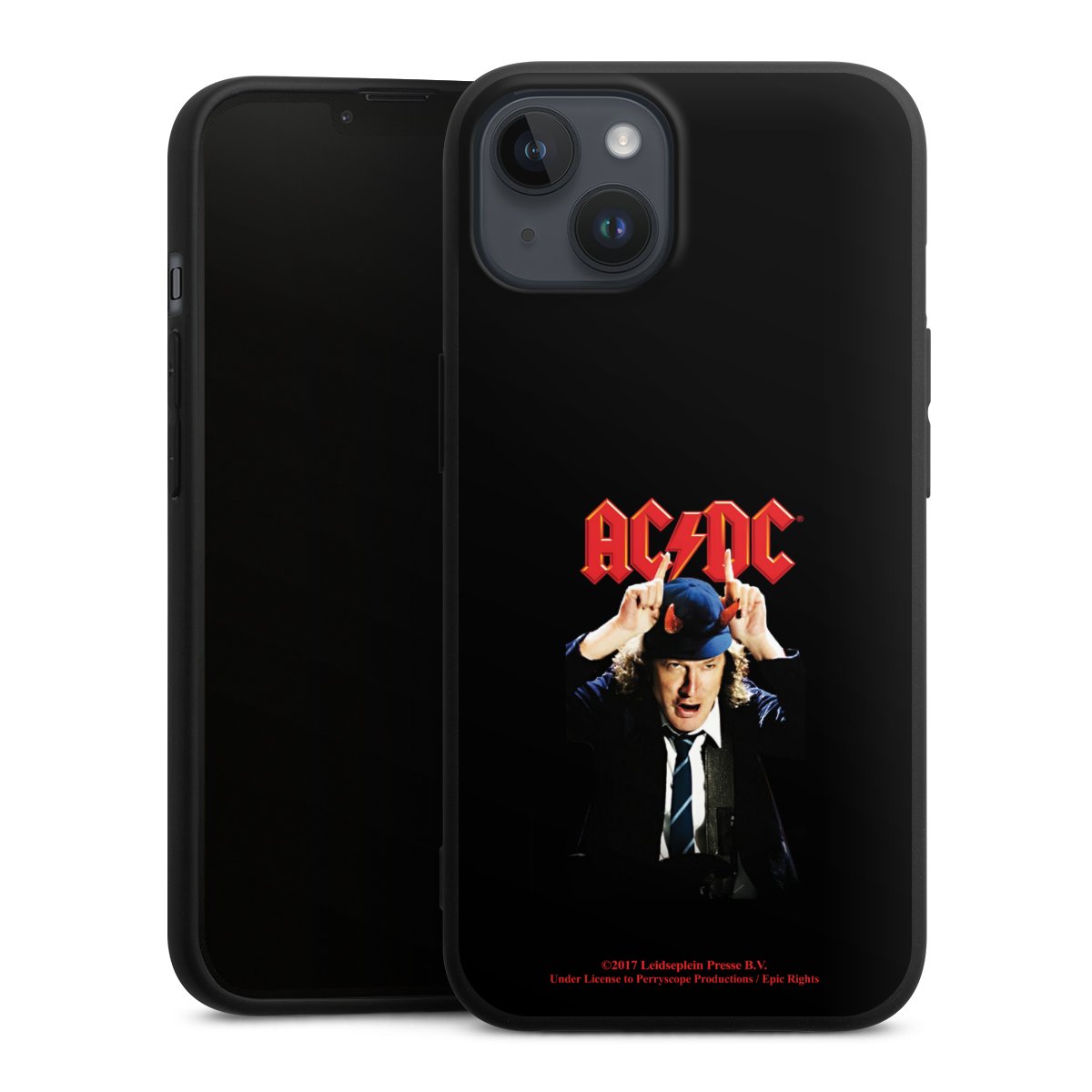 iPhone 14 Plus Handy Premium Silikon Hülle Handyhülle schwarz Case Merchandise Acdc Riverplate Silikon Premium Case