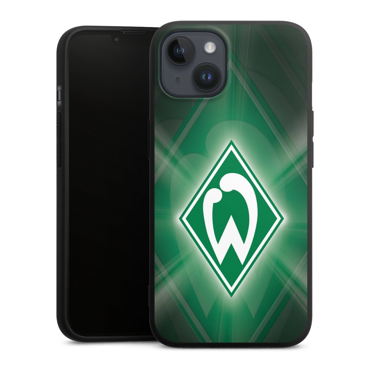 iPhone 14 Plus Handy Premium Silikon Hülle Handyhülle schwarz Case Sv Werder Bremen Official Licensed Product Coat Of Arms Silikon Premium Case