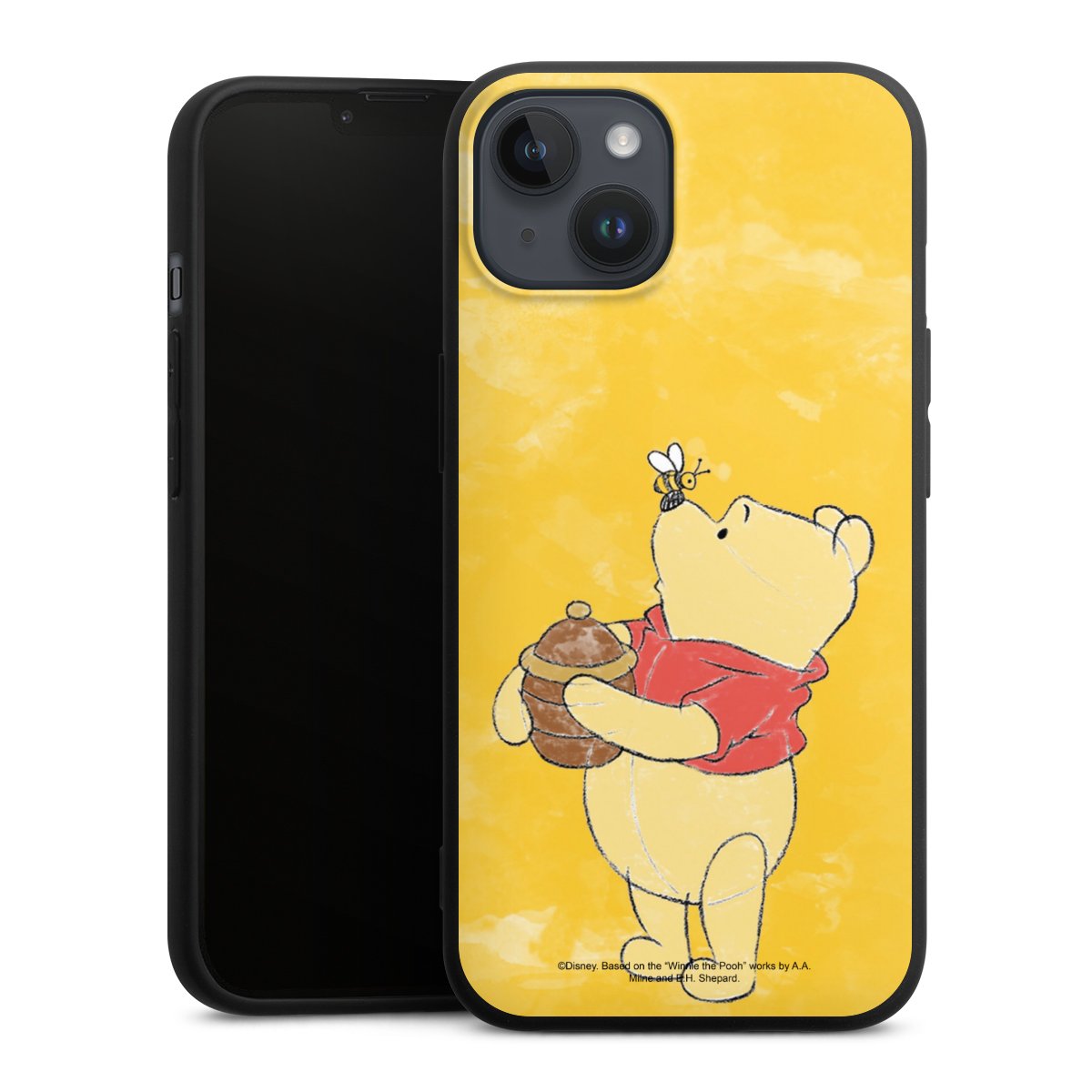 iPhone 14 Plus Handy Premium Silikon Hülle Handyhülle schwarz Case Official Licensed Product Winnie The Pooh Disney Silikon Premium Case