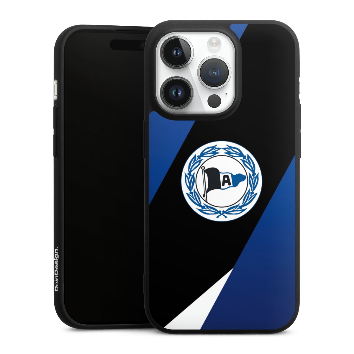 iPhone 14 Pro Handy Premium Silikon Hülle Handyhülle schwarz Case Official Licensed Product Arminia Bielefeld Dsc Silikon Premium Case