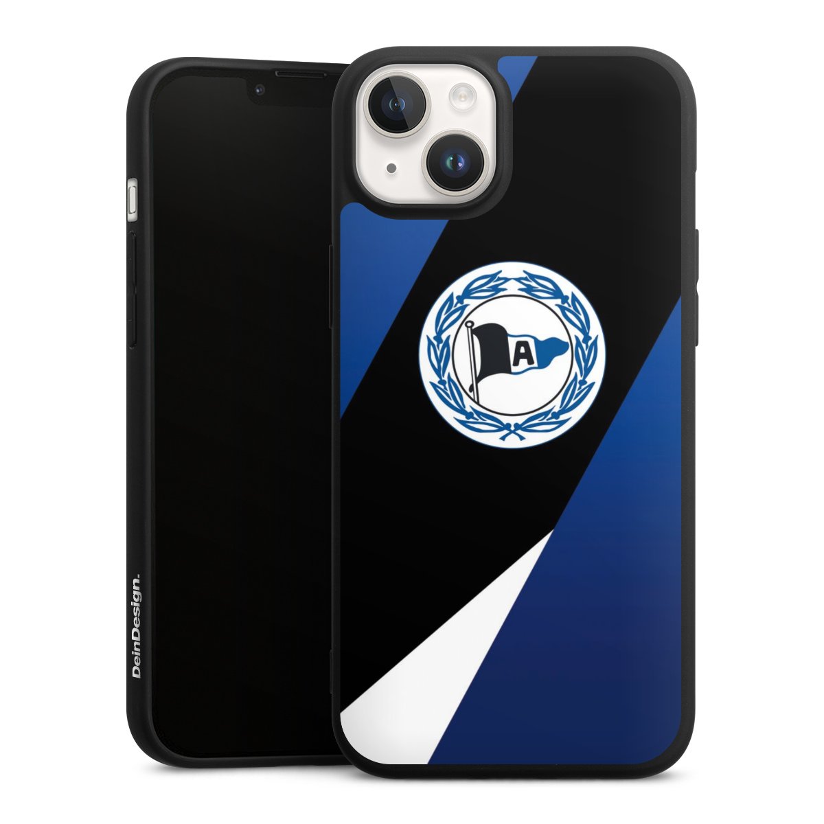 iPhone 14 Handy Premium Silikon Hülle Handyhülle schwarz Case Official Licensed Product Arminia Bielefeld Dsc Silikon Premium Case