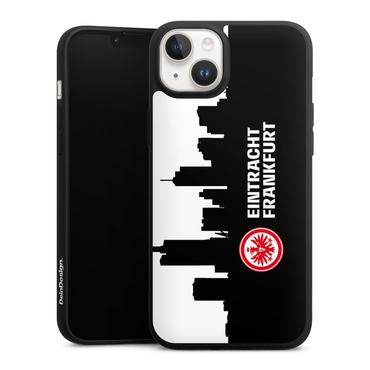 iPhone 14 Handy Premium Silikon Hülle Handyhülle schwarz Case Sge Eintracht Frankfurt Official Licensed Product Silikon Premium Case