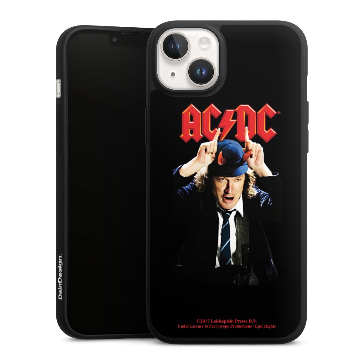 iPhone 14 Handy Premium Silikon Hülle Handyhülle schwarz Case Merchandise Acdc Riverplate Silikon Premium Case