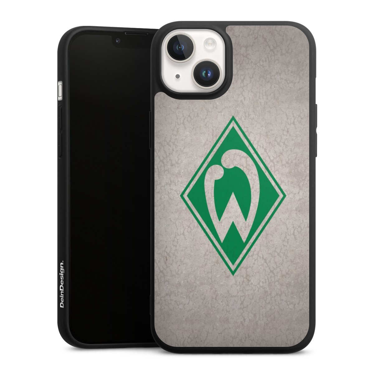 iPhone 14 Handy Premium Silikon Hülle Handyhülle schwarz Case Sv Werder Bremen Concrete Official Licensed Product Silikon Premium Case