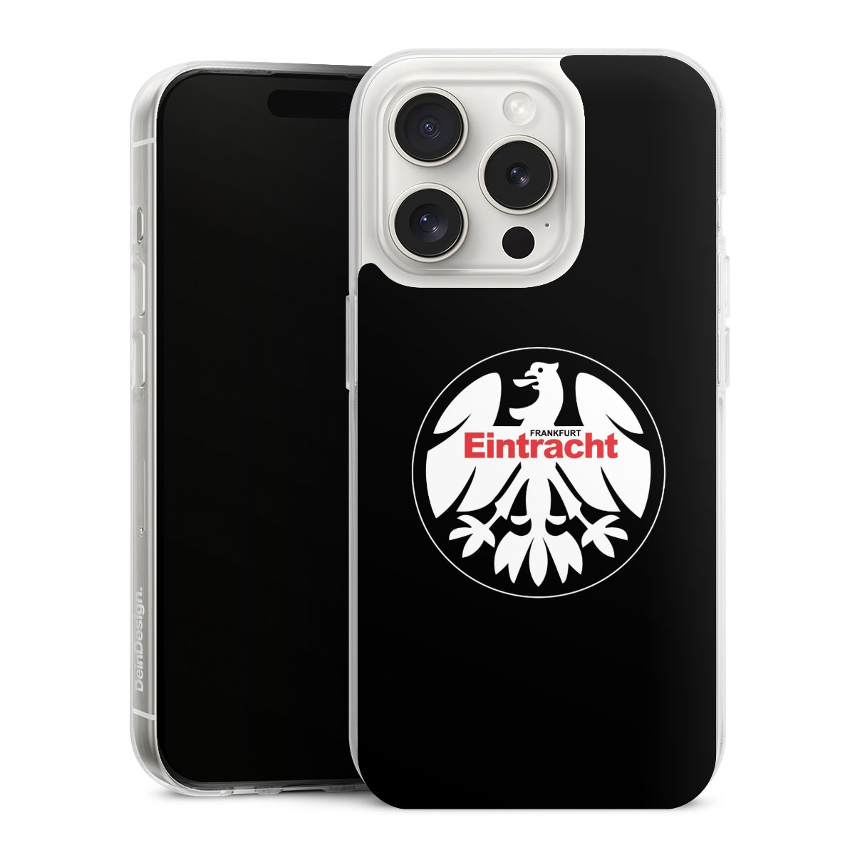 iPhone 15 Pro Handy Silikon Hülle Case transparent Handyhülle Official Licensed Product Eintracht Frankfurt Sge Silikon Case