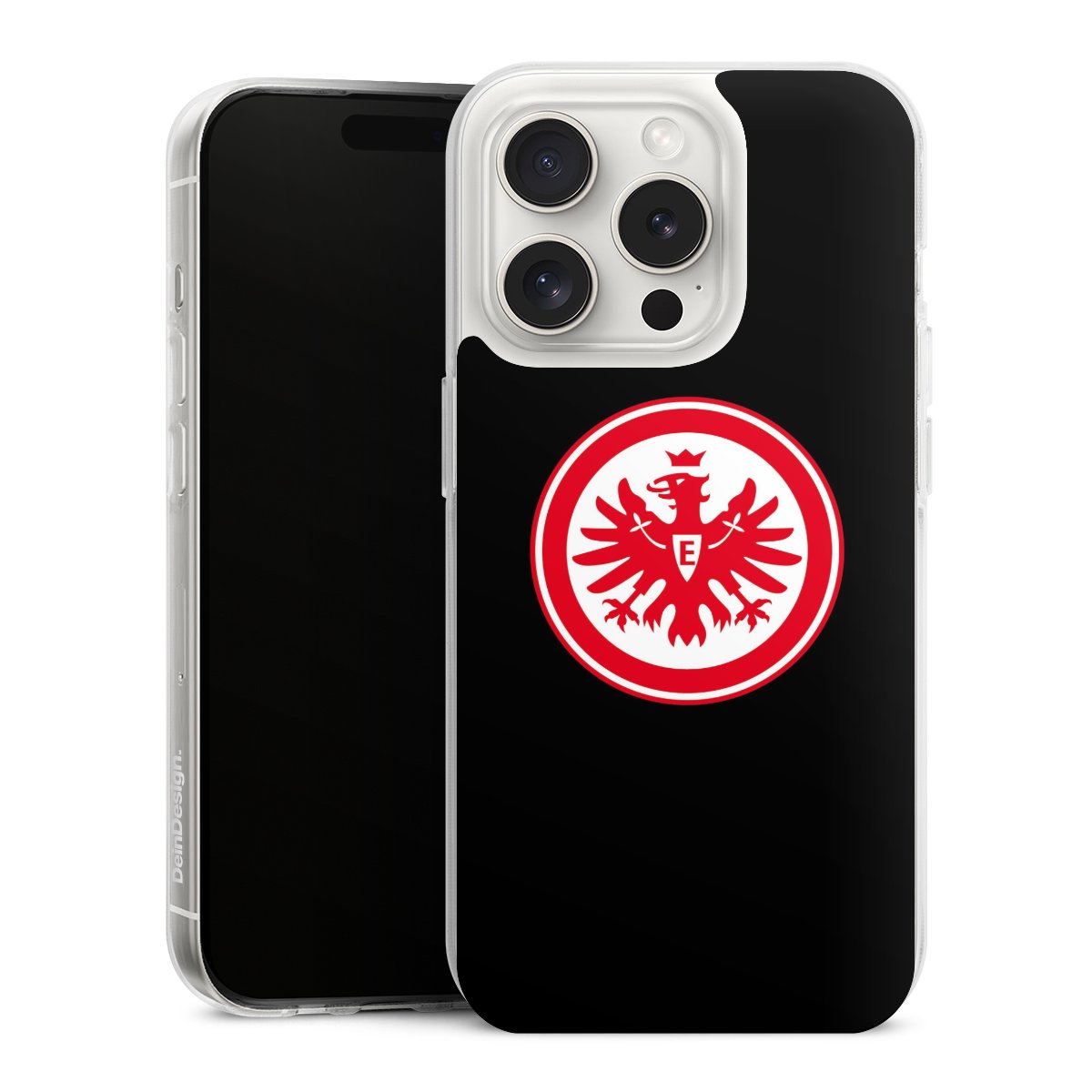 iPhone 15 Pro Handy Silikon Hülle Case transparent Handyhülle Eintracht Frankfurt Sge Eagle Silikon Case