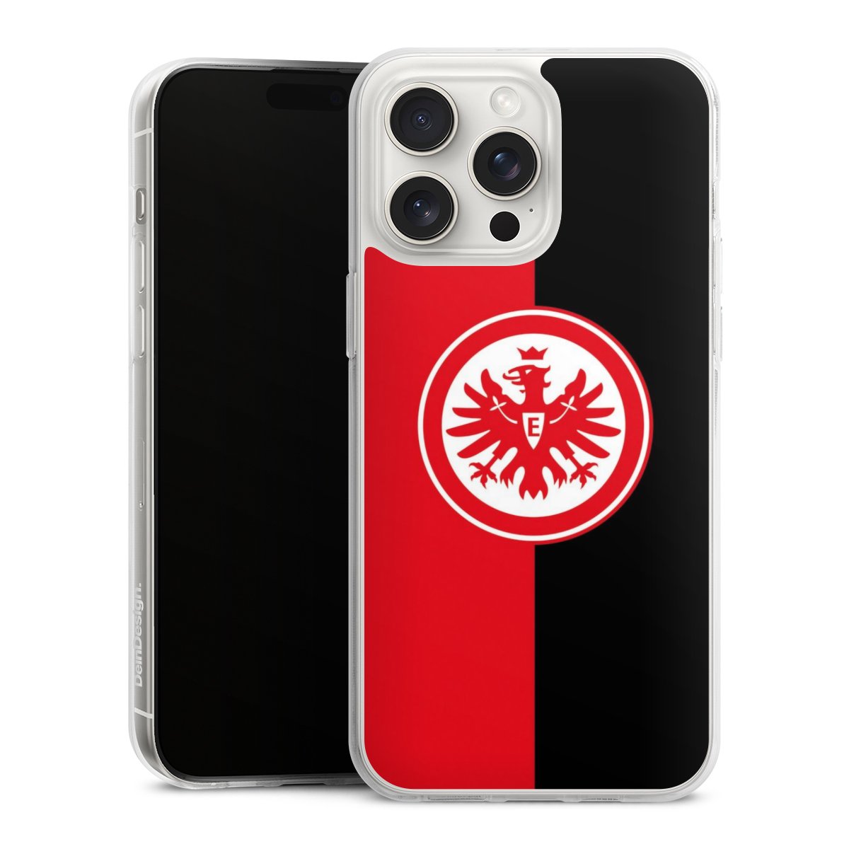 iPhone 15 Pro Max Handy Silikon Hülle Case transparent Handyhülle Official Licensed Product Eintracht Frankfurt Sge Silikon Case