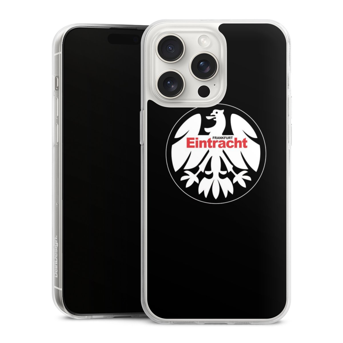 iPhone 15 Pro Max Handy Silikon Hülle Case transparent Handyhülle Official Licensed Product Eintracht Frankfurt Sge Silikon Case