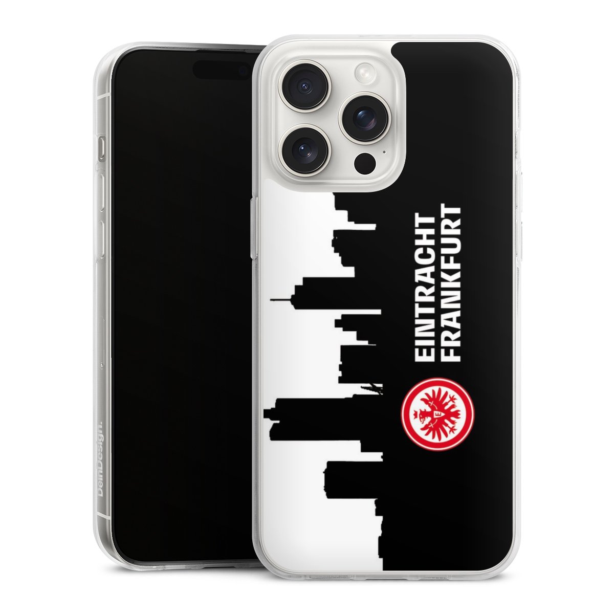 iPhone 15 Pro Max Handy Silikon Hülle Case transparent Handyhülle Sge Eintracht Frankfurt Official Licensed Product Silikon Case