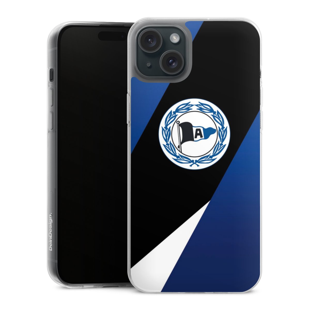 iPhone 15 Plus Handy Silikon Hülle Case transparent Handyhülle Official Licensed Product Arminia Bielefeld Dsc Silikon Case