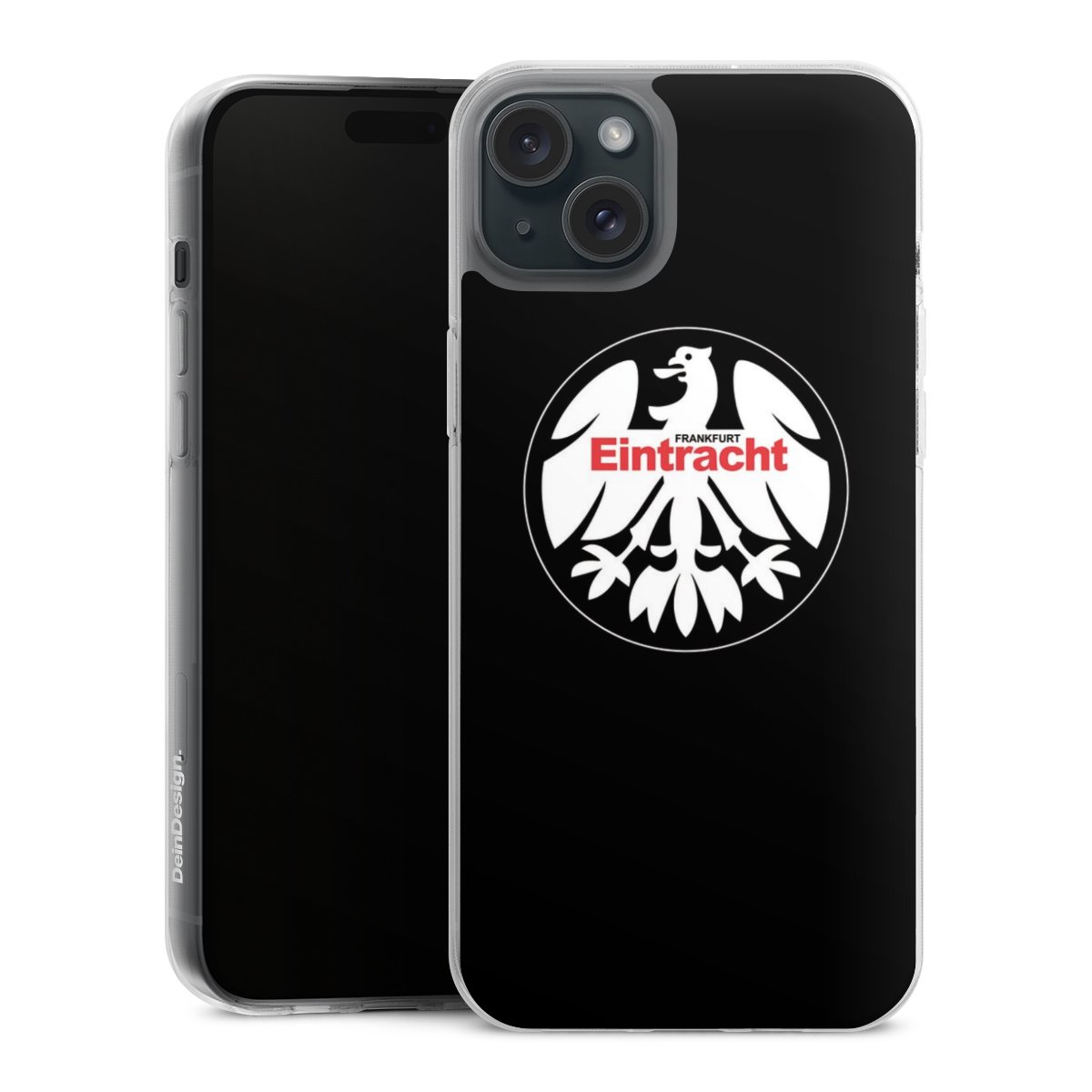 iPhone 15 Plus Handy Silikon Hülle Case transparent Handyhülle Official Licensed Product Eintracht Frankfurt Sge Silikon Case