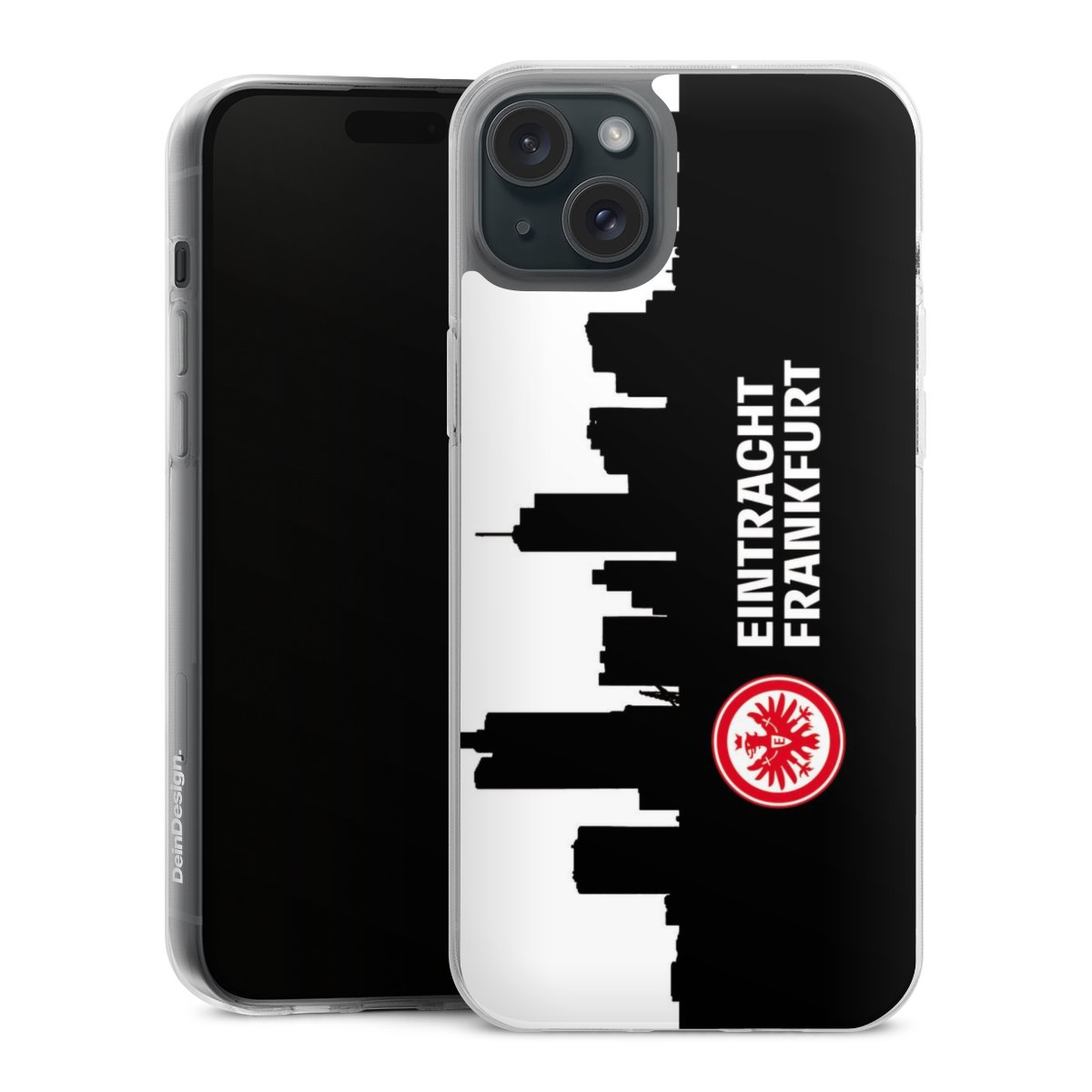 iPhone 15 Plus Handy Silikon Hülle Case transparent Handyhülle Sge Eintracht Frankfurt Official Licensed Product Silikon Case