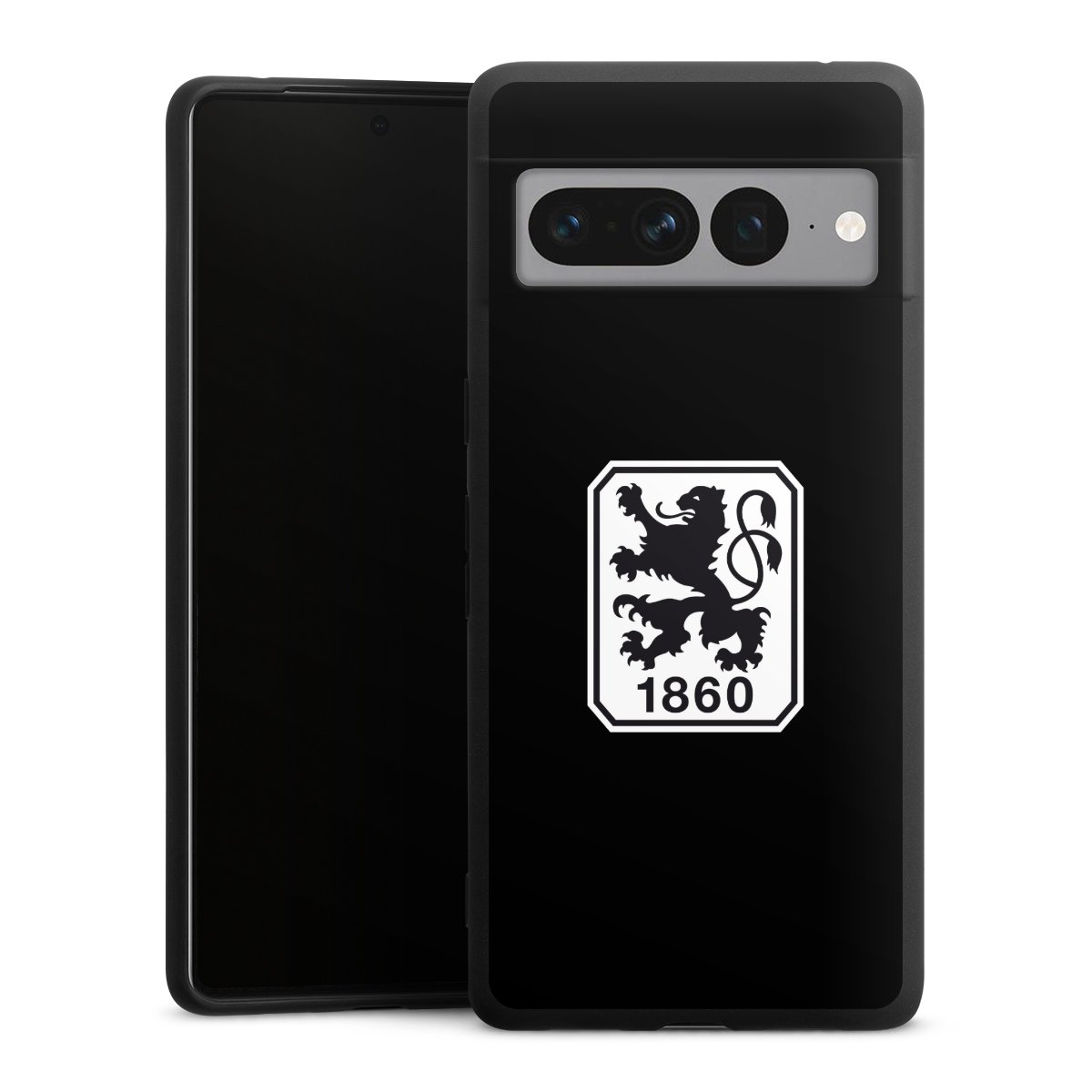 Google Pixel 7 Pro Handy Premium Silikon Hülle Handyhülle schwarz Case Sechzger Official Licensed Product Silikon Premium Case