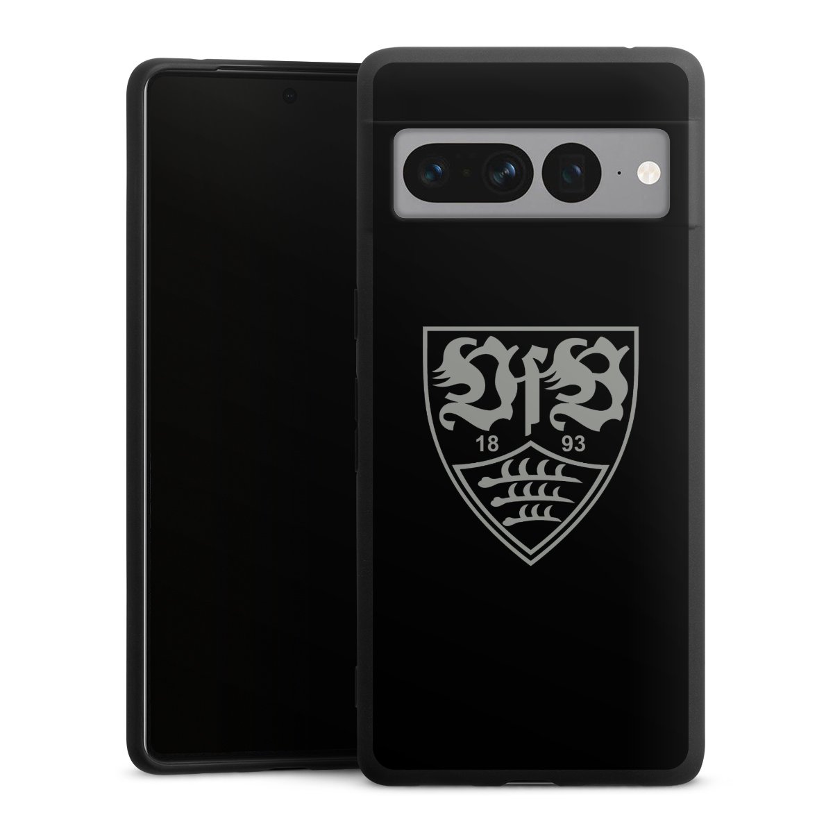 Google Pixel 7 Pro Handy Premium Silikon Hülle Handyhülle schwarz Case Official Licensed Product Vfb Stuttgart Silikon Premium Case