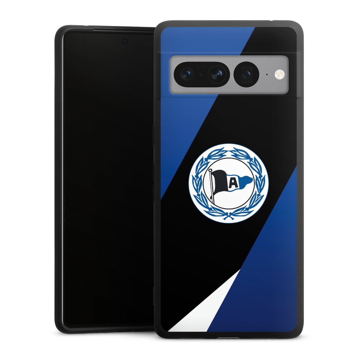 Google Pixel 7 Pro Handy Premium Silikon Hülle Handyhülle schwarz Case Official Licensed Product Arminia Bielefeld Dsc Silikon Premium Case