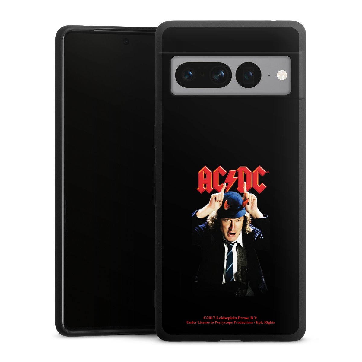 Google Pixel 7 Pro Handy Premium Silikon Hülle Handyhülle schwarz Case Merchandise Acdc Riverplate Silikon Premium Case