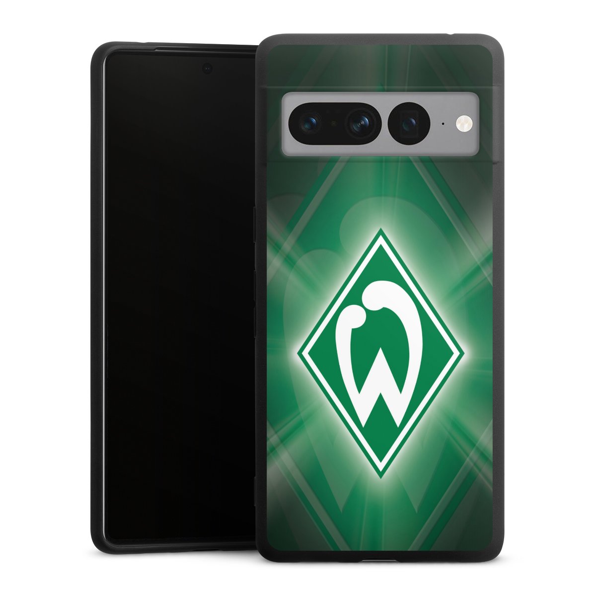 Google Pixel 7 Pro Handy Premium Silikon Hülle Handyhülle schwarz Case Sv Werder Bremen Official Licensed Product Coat Of Arms Silikon Premium Case