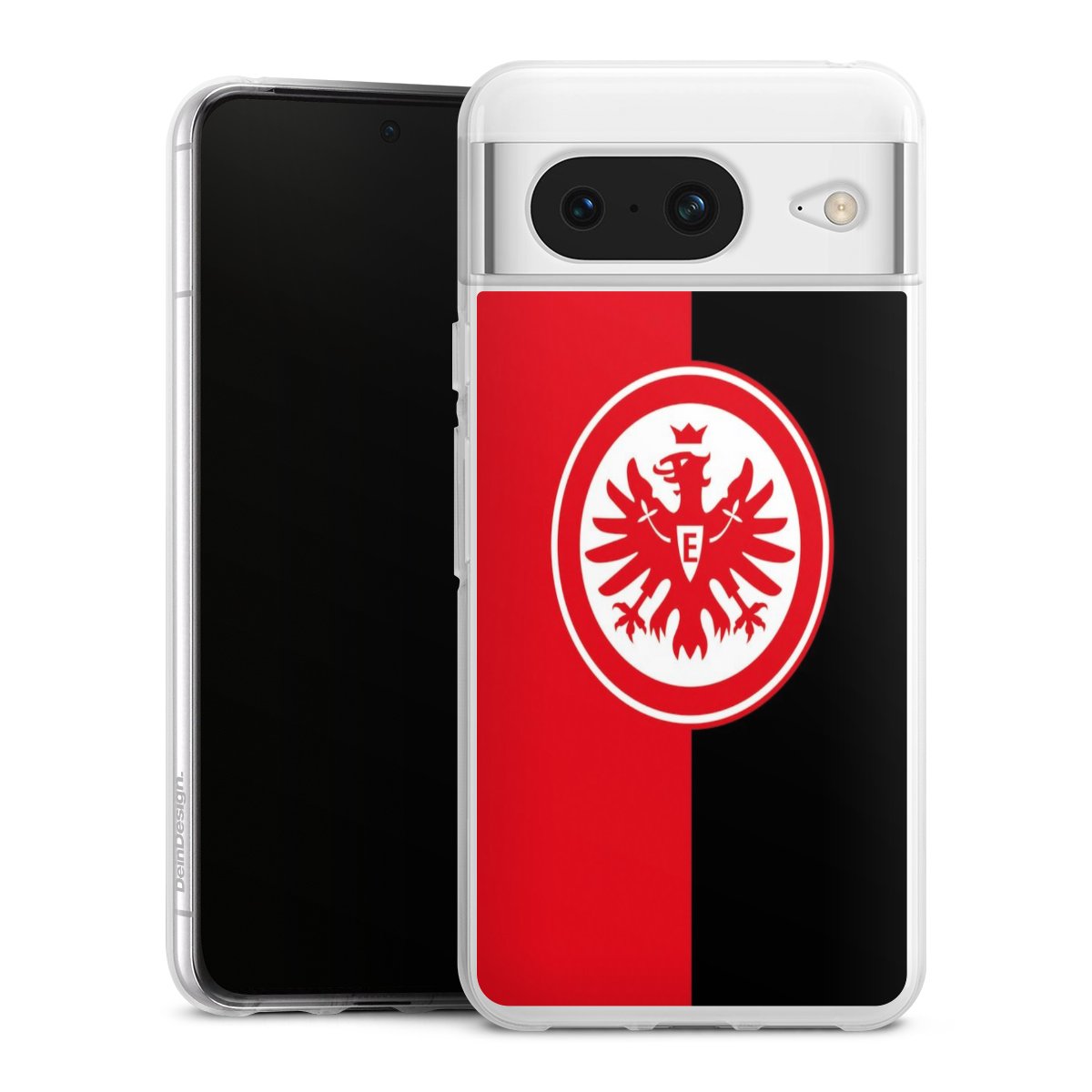 Google Pixel 8 Handy Silikon Hülle Case transparent Handyhülle Official Licensed Product Eintracht Frankfurt Sge Silikon Case