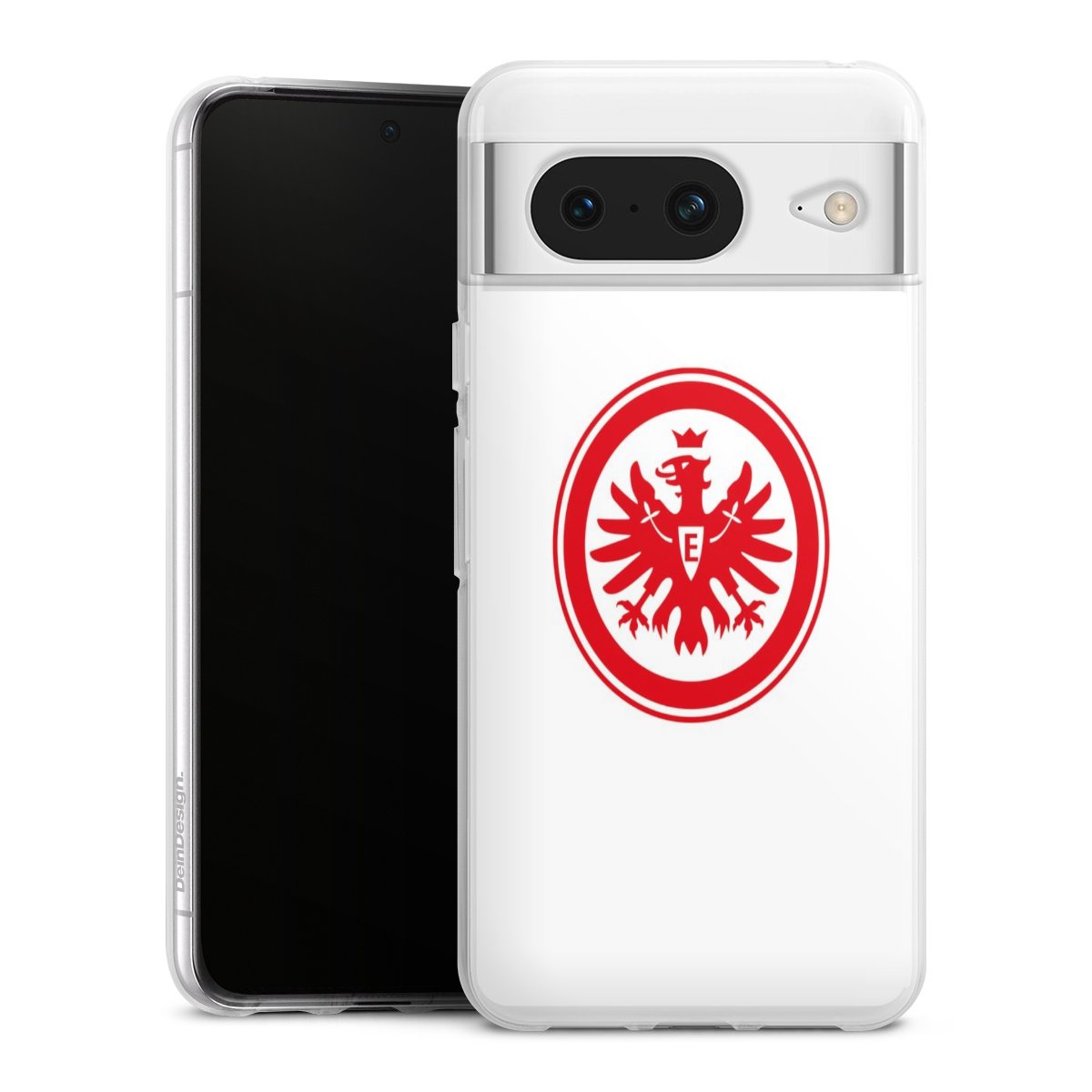 Google Pixel 8 Handy Silikon Hülle Case transparent Handyhülle Sge Eintracht Frankfurt Official Licensed Product Silikon Case