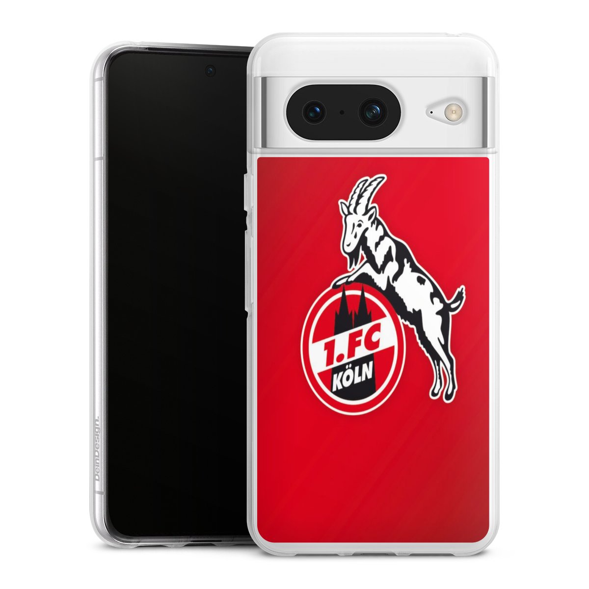 Google Pixel 8 Handy Silikon Hülle Case transparent Handyhülle Official Licensed Product Effzeh 1. Fc Köln Silikon Case