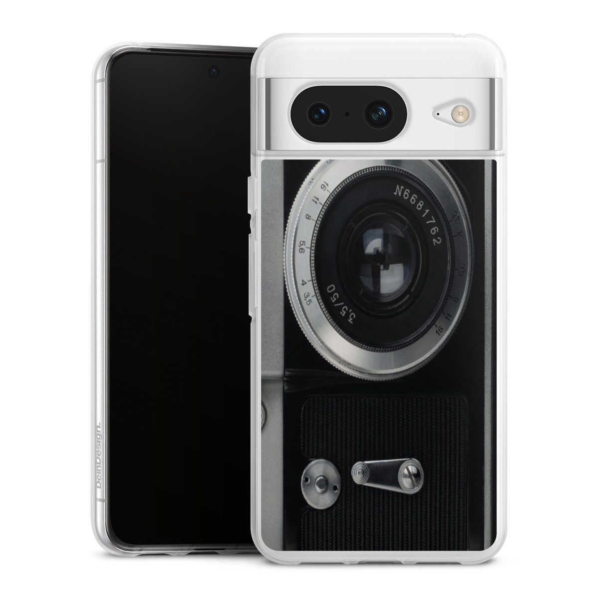 Google Pixel 8 Handy Silikon Hülle Case transparent Handyhülle Lens Camera Photography Silikon Case