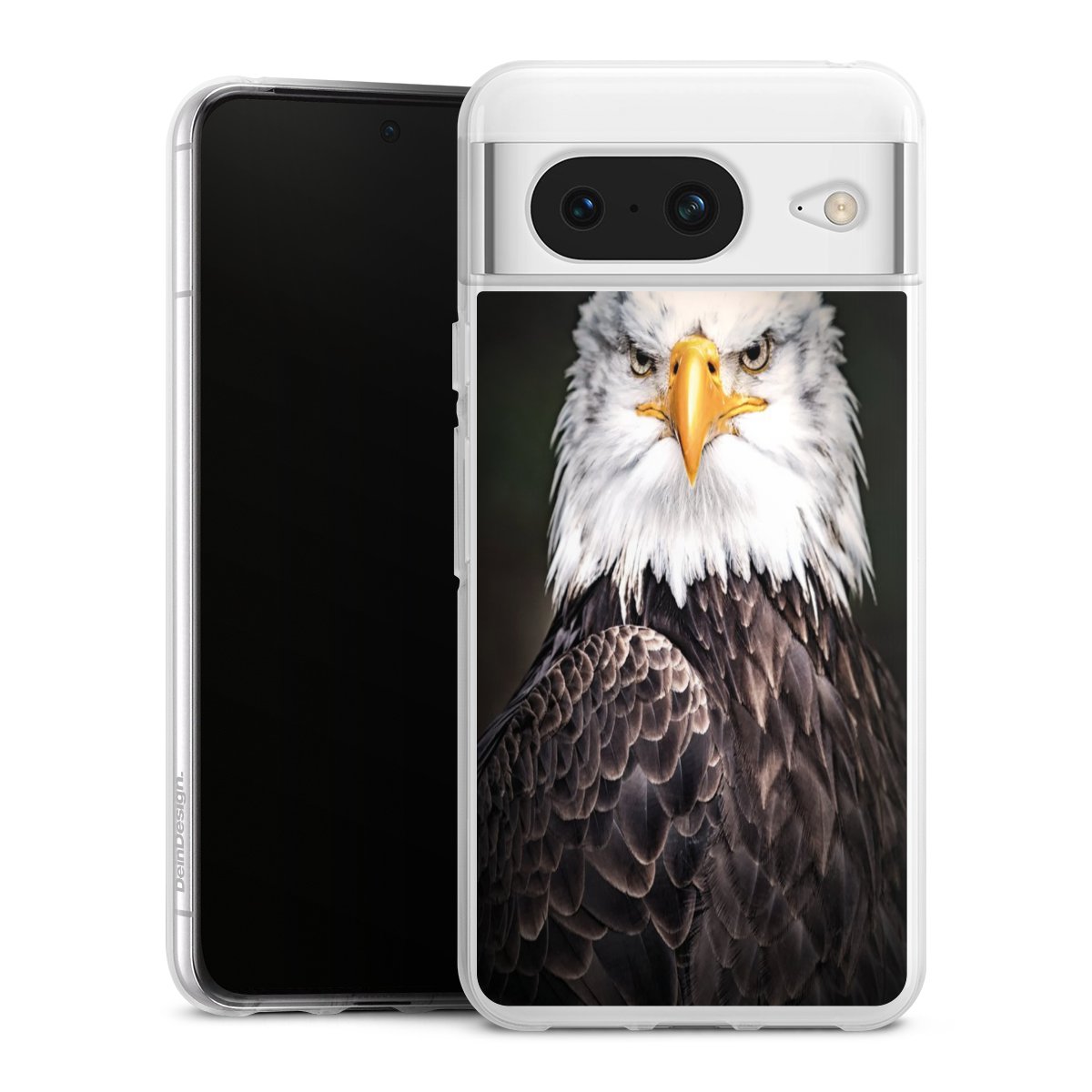 Google Pixel 8 Handy Silikon Hülle Case transparent Handyhülle Eagle Bird Silikon Case