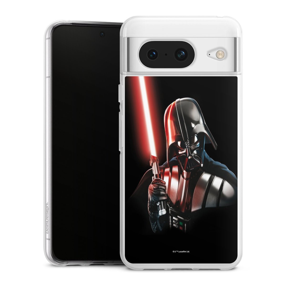 Google Pixel 8 Handy Silikon Hülle Case transparent Handyhülle Star Wars Merchandise Darth Vader Silikon Case